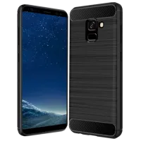 Husă pentru smartphone Samsung Galaxy A8 (2018) Screen Geeks/ Back/ TPU/ Black