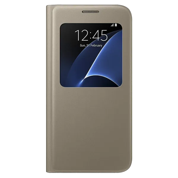 Чехол для смартфона Samsung Galaxy S7 Samsung/ Flip Cover/ PP/ Золотой photo 1