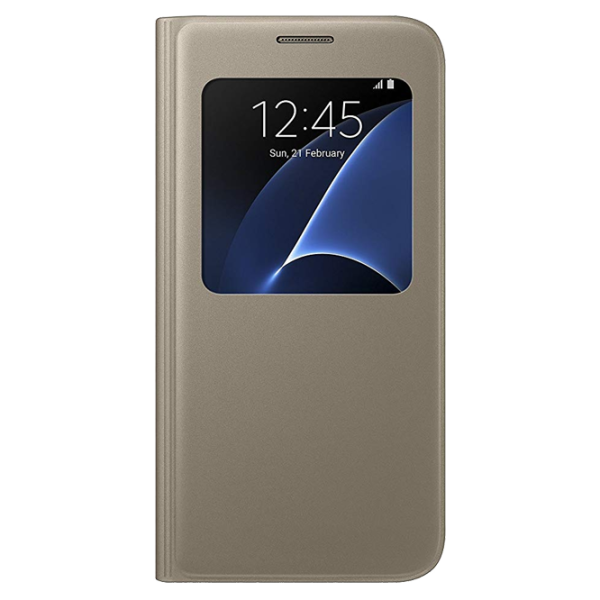 Чехол для смартфона Samsung Galaxy S7 Samsung/ Flip Cover/ PP/ Золотой photo 1