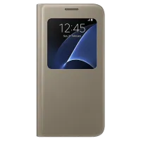 Чехол для смартфона Samsung Galaxy S7 Samsung/ Flip Cover/ PP/ Золотой