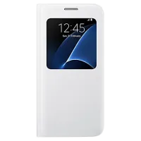 Чехол для смартфона Samsung Galaxy S7 Samsung/ Flip Cover/ PP/ Алюминий Серебристый