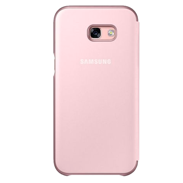 Husă pentru smartphone Samsung Galaxy A7 (2017) Samsung/ Flip Cover/ PU/ Neon Pink photo 1
