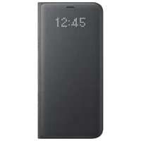 Чехол для смартфона Samsung Galaxy S8 Samsung/ LED Flip Wallet/ PU/ Черный