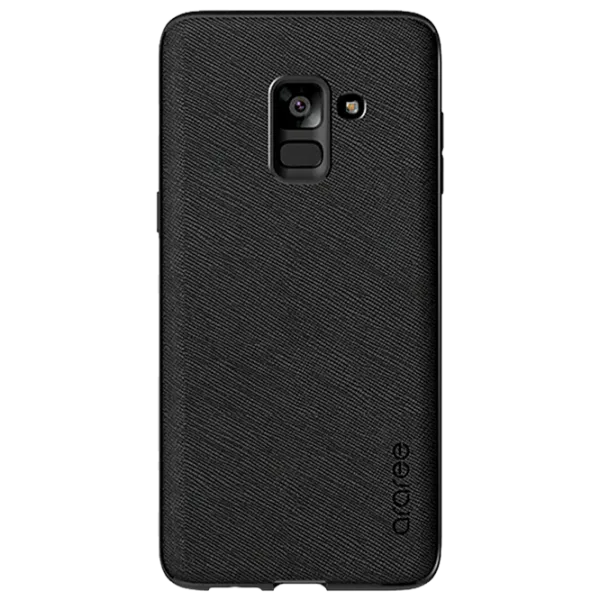 Чехол для смартфона Samsung Galaxy A8 (2018) Araree/ Back/ Кожа/ Черный photo 1 Чехол для смартфона Samsung Galaxy A8 (2018) Araree/ Back/ Кожа/ Черный photo 1