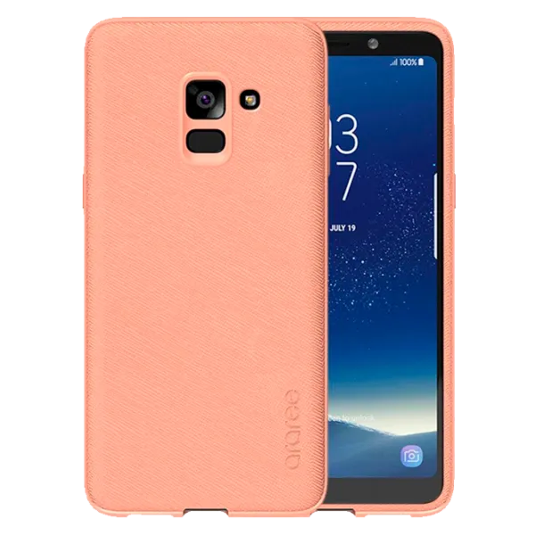 Чехол Samsung Galaxy A8 (2018) Original Back/ Leather/TPU/ Araree Flamingo  Розовый photo 1
