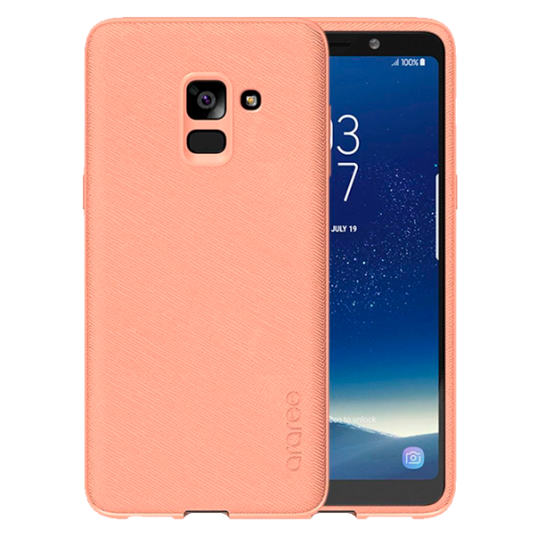 Чехол Samsung Galaxy A8 (2018) Original Back/ Leather/TPU/ Araree Flamingo  Розовый photo 1