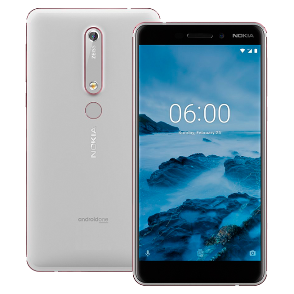 Nokia 6.1 3 ГБ/ 32 ГБ/ Dual SIM/ Белый photo 1