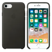 Husa Apple iPhone 7/8 Orig Back/ Leather/ Charcoal Gray