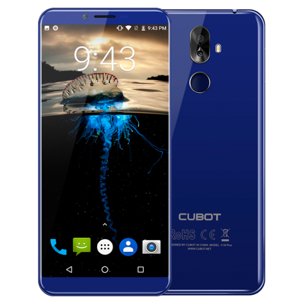 Cubot X18 Plus 4 ГБ/ 64 ГБ/ Dual SIM/ Синий photo 1