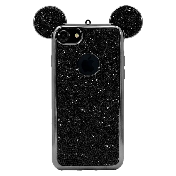 Husa Apple iPhone 7/8 THE KASE Back/ TPU/ Minuit Noir Black photo 1