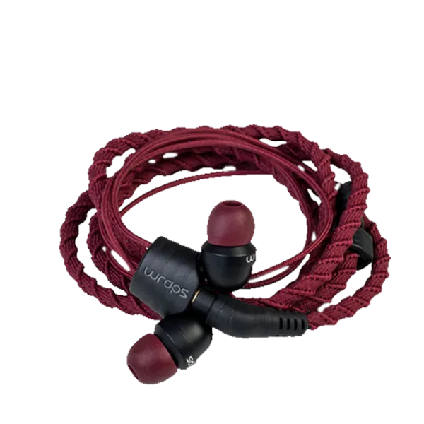 Наушники Wraps V5 Classic Crimson Бургундия Проводная/ Персональный photo 1
