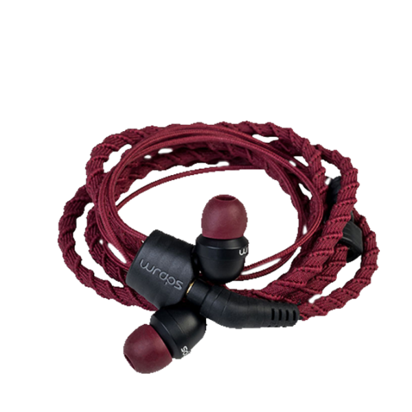 Наушники Wraps V5 Classic Crimson Бургундия Проводная/ Персональный photo 1