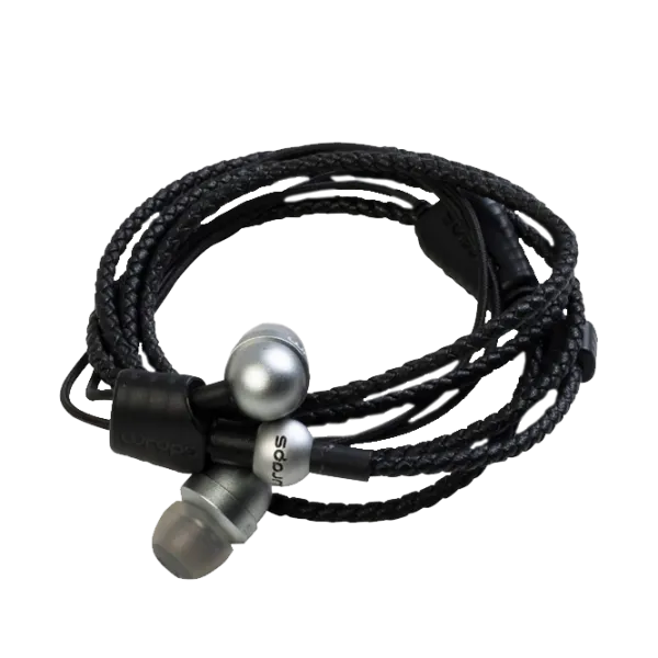 Căști Wraps Core Black Silver Cu fir/ Personal photo 1 Căști Wraps Core Black Silver Cu fir/ Personal photo 1