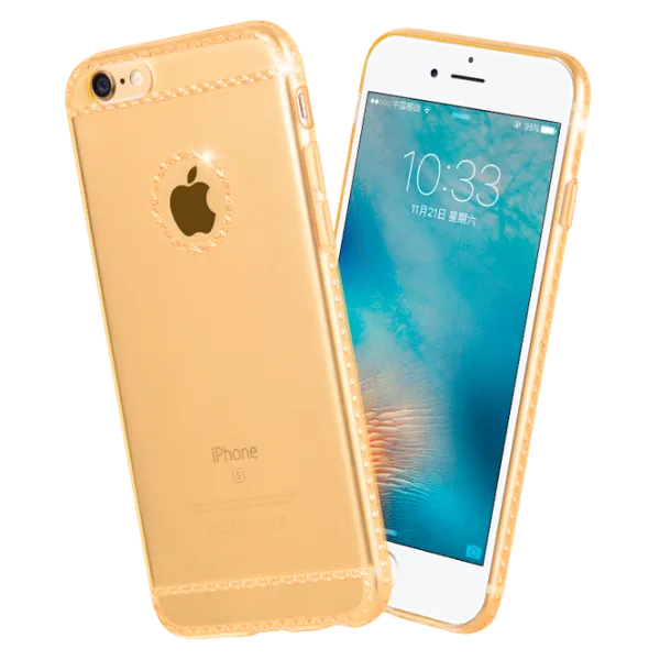 Husa iPhone 6/6S Hoco Back/ TPU/ Gold photo 1