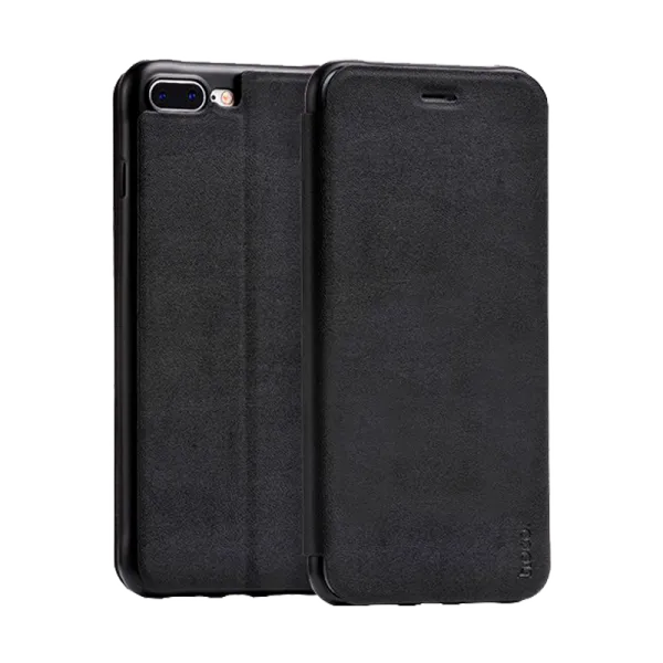 Husa Apple iPhone 7/8 Hoco Flip Cover/ TPU/Leather/ Black photo 1
