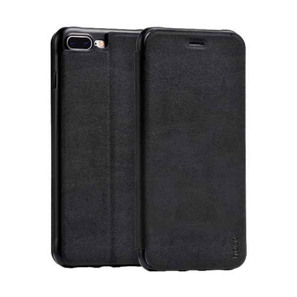 Husa Apple iPhone 7/8 Hoco Flip Cover/ TPU/Leather/ Black photo 1