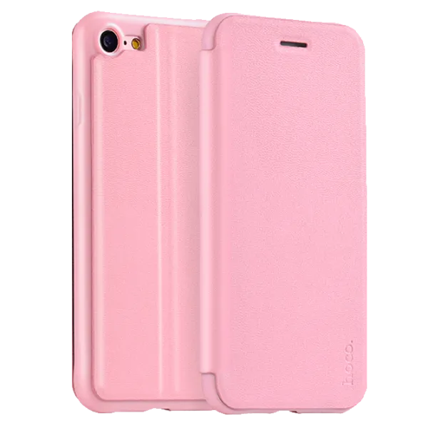 Husa Apple iPhone 7/8 Hoco Flip Cover/ TPU/Leather/ Rose Gold photo 1