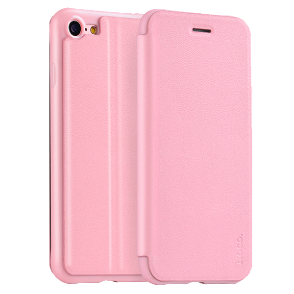 Husa Apple iPhone 7/8 Hoco Flip Cover/ TPU/Leather/ Rose Gold photo 1