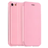 Husa Apple iPhone 7/8 Hoco Flip Cover/ TPU/Leather/ Rose Gold