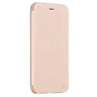 Husa iPhone 7/8 Plus Hoco Flip Cover/ Leather/TPU/ Gold