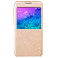 Чехол для смартфона Samsung Galaxy A5 Hoco/ Flip Cover/ Кожа/ Золотой