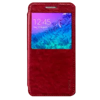 Husa Samsung Galaxy A5 Hoco Flip Cover/ Leather/ Wine Red