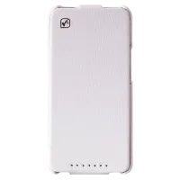 Husa HTC One M7 Hoco Open Flip/ PU/ White
