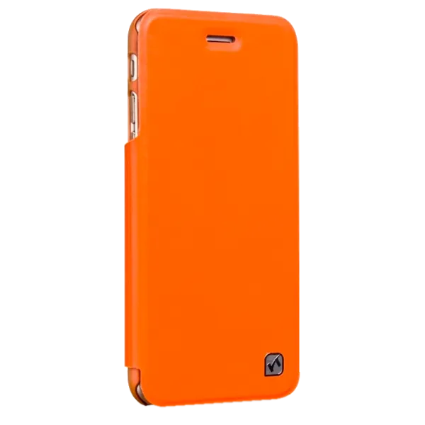Husa Apple iPhone 5/5S/5SE Hoco Flip Cover/ Leather/ Orange photo 1