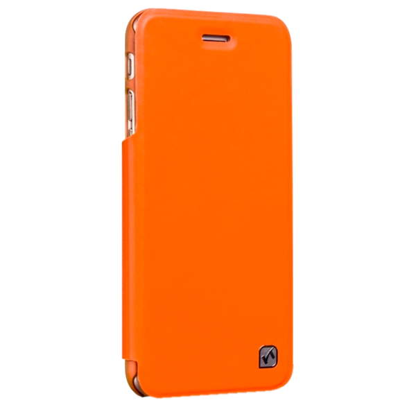 Husa Apple iPhone 5/5S/5SE Hoco Flip Cover/ Leather/ Orange photo 1