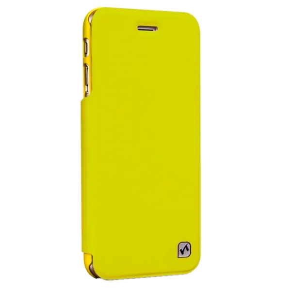 Husa Apple iPhone 5/5S/5SE Hoco Flip Cover/ Leather/ Yellow photo 1