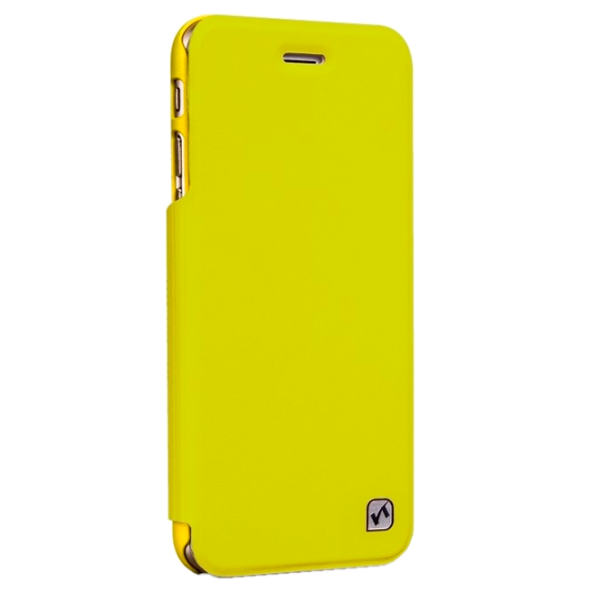 Husa Apple iPhone 5/5S/5SE Hoco Flip Cover/ Leather/ Yellow photo 1