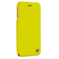 Husa Apple iPhone 5/5S/5SE Hoco Flip Cover/ Leather/ Yellow