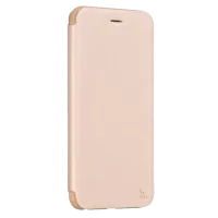 Husa Apple iPhone 6/6S Hoco Flip Cover/ Leather/TPU/ Gold