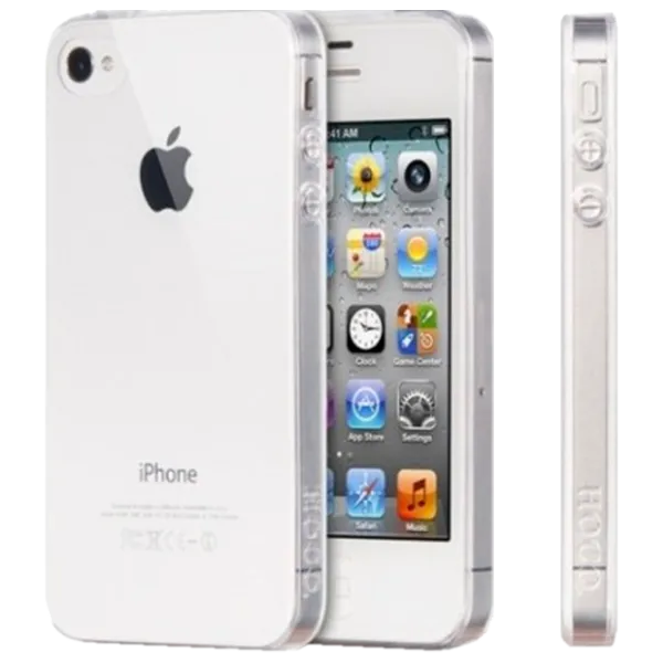 Чехол для смартфона Apple iPhone 4/ 4S Hoco/ Back/ TPU/ Белый Прозрачный photo 1