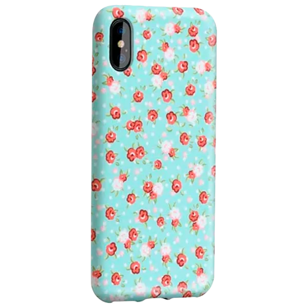 Чехол для смартфона Apple iPhone X Hoco/ Back/ TPU/ Lovely Floral Синий photo 1
