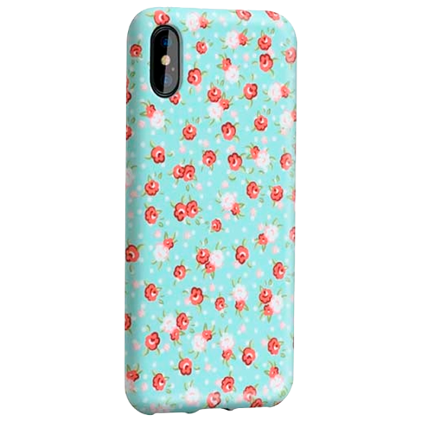 Чехол для смартфона Apple iPhone X Hoco/ Back/ TPU/ Lovely Floral Синий photo 1