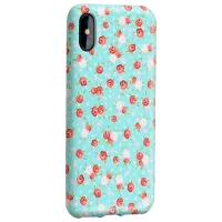 Чехол для смартфона Apple iPhone X Hoco/ Back/ TPU/ Lovely Floral Синий