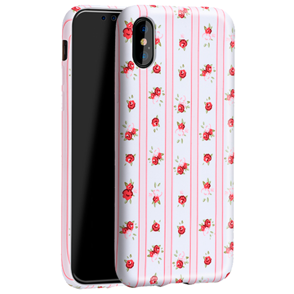 Чехол для смартфона Apple iPhone X Hoco/ Back/ TPU/ Stripe Floral Розовый photo 1 Чехол для смартфона Apple iPhone X Hoco/ Back/ TPU/ Stripe Floral Розовый photo 1