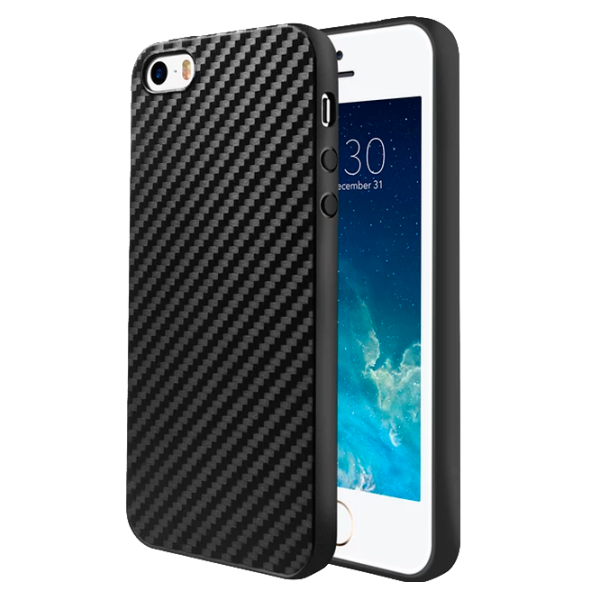 Husa Apple iPhone 5/5S/5SE Hoco Back/ TPU/ Carbon Black photo 1