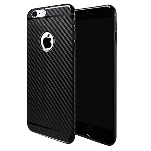 Чехол Apple iPhone 6/6S Hoco Back/ TPU/ Carbon Черный photo 1