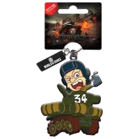 Брелок Wargaming Танк Т-34 World of Tanks/ Коричневый Зелёный
