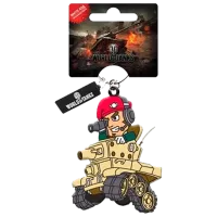 Брелок Wargaming Снайпер World of Tanks/ Красный Коричневый