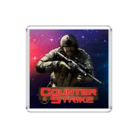 Магнит  Counter Strike Красный Синий