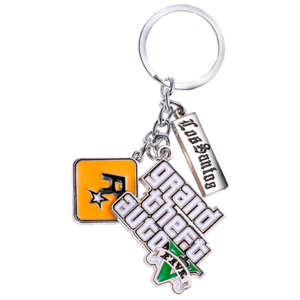 Breloc Rockstar Games GTA V Grand Theft Auto/ Yellow Silver photo 1