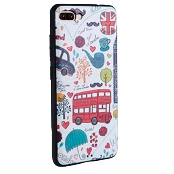 Husa Apple iPhone 7/8 Plus MY COLORS Back/ TPU/ London Bus White photo 1