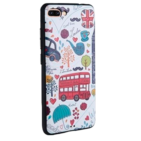 Husa Apple iPhone 7/8 Plus MY COLORS Back/ TPU/ London Bus White photo 1