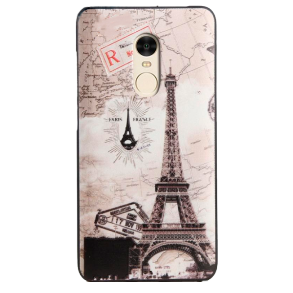 Чехол Xiaomi Redmi Note 4X MY COLORS Back/ TPU/ Eiffel Серый photo 1