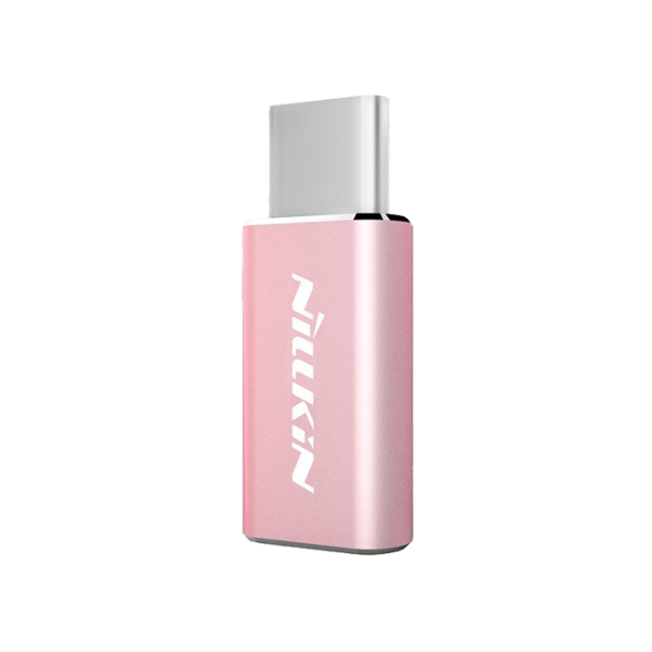 Адаптер Adapter Micro to Type C Розовый photo 1 Адаптер Adapter Micro to Type C Розовый photo 1