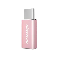 Адаптер Adapter Micro to Type C Розовый