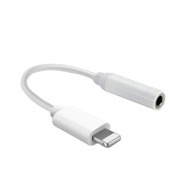 Adapter Cablexpert  Lightning to 3.5mm/ White photo 1 Adapter Cablexpert  Lightning to 3.5mm/ White photo 1